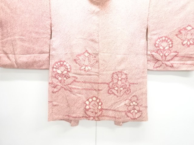 JAPANESE KIMONO / ANTIQUE HAORI / SILK / ALL SHIBORI / FLOWER